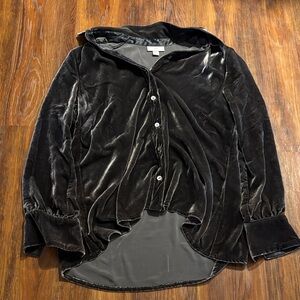 Black Velvet Women's Blouse